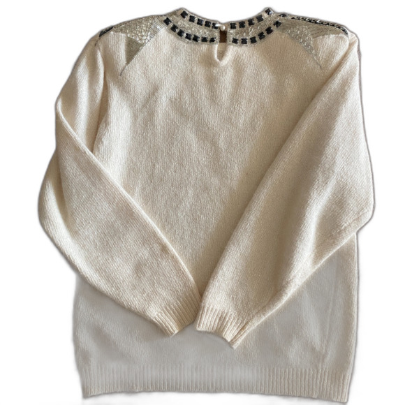 Vintage I.B. Diffusion Beaded Sweater Women's Small - Picture 2 of 14